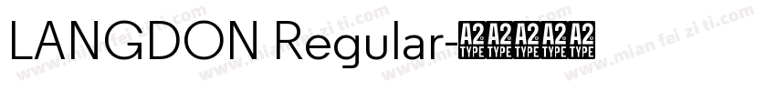 LANGDON Regular字体转换